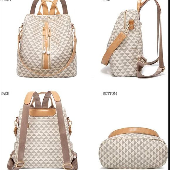 Luxe Vegan Leather Backpack - Picture 2 of 5